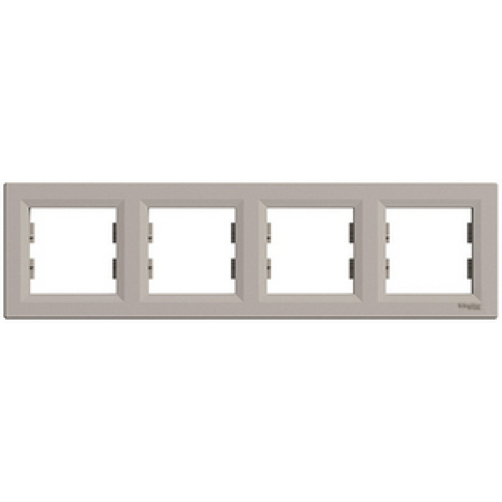 Рамка 4-х кратная Schneider Electric Asfora горизонтальная Бронза EPH5800469